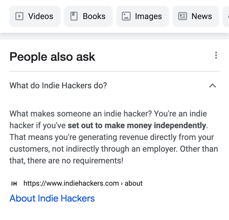Google Question Answering